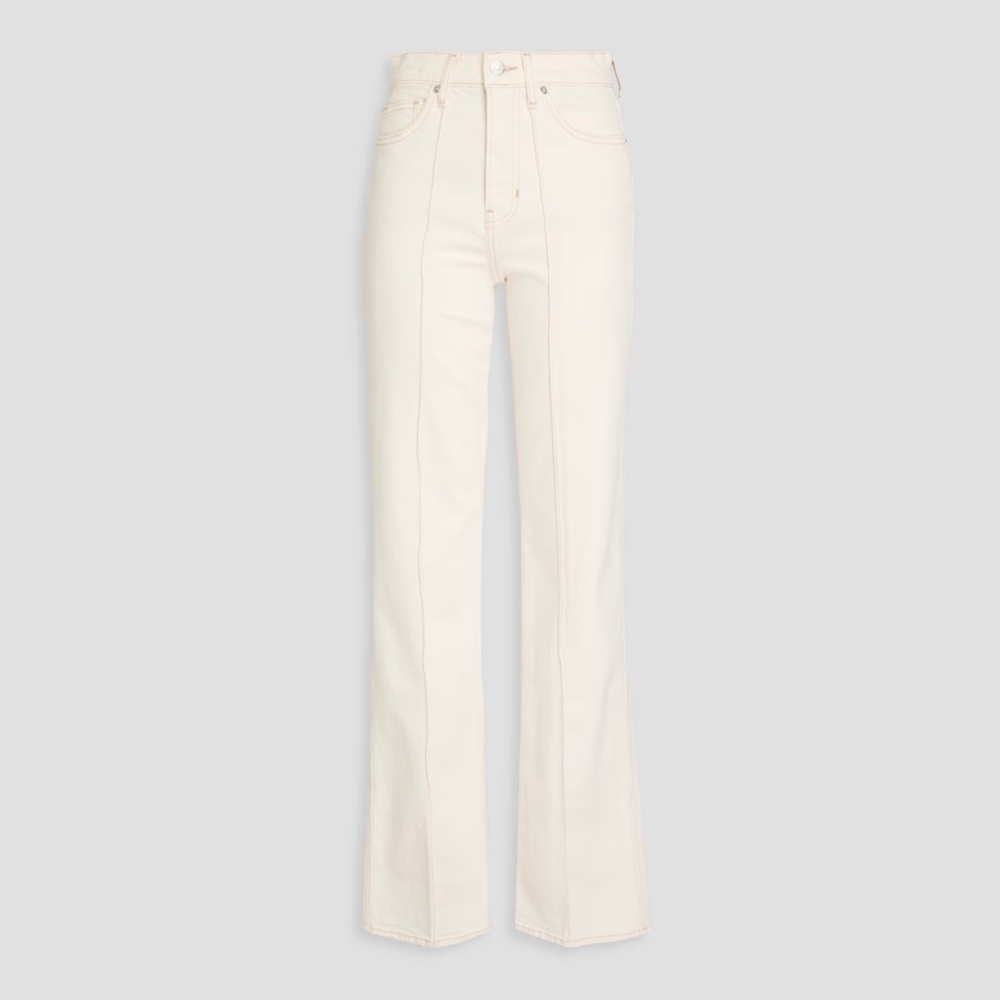 Veronica Beard High Rise Straight Leg Jeans